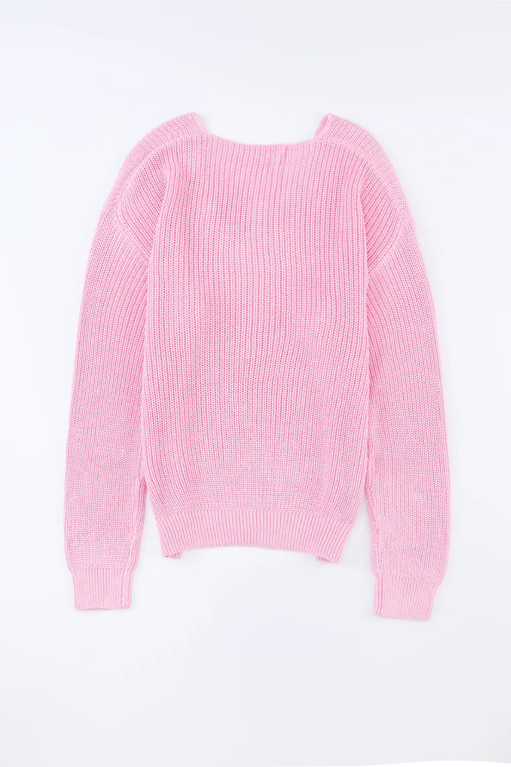 V-Neck Drop Shoulder Sweater