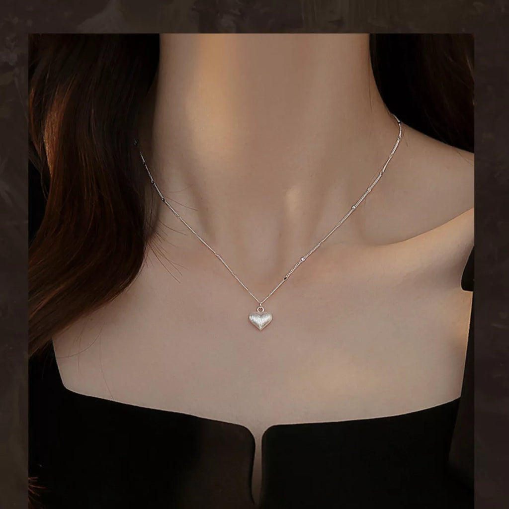 925 Sterling Silver Heart Necklace