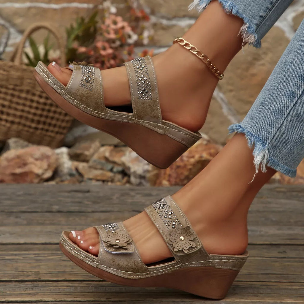 Open Toe Wedge Sandals