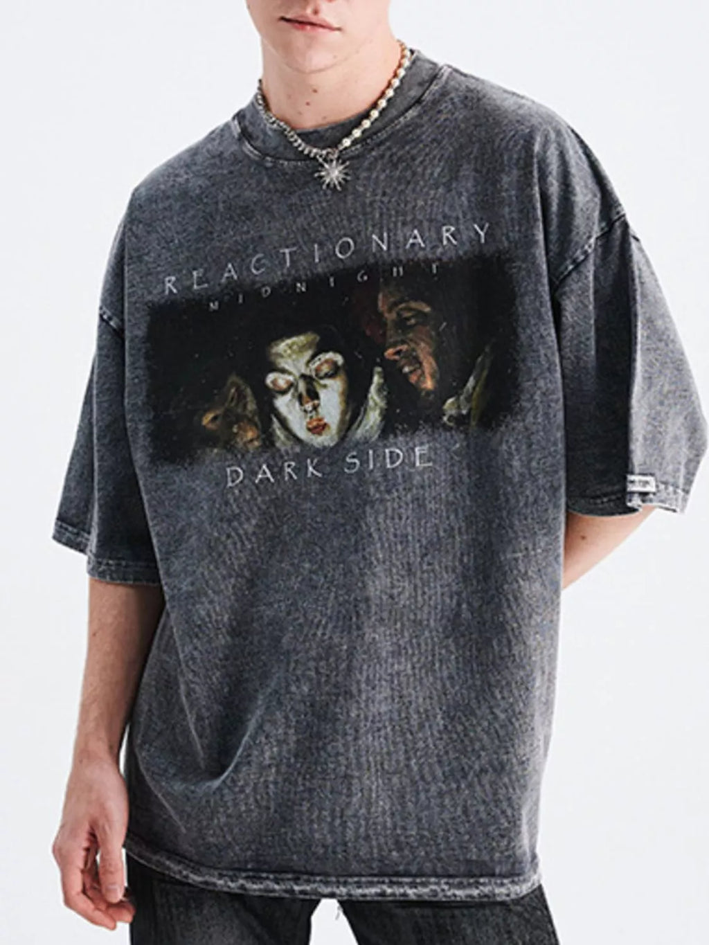 Men's Graphic Round Neck Short Sleeve T-Shirt