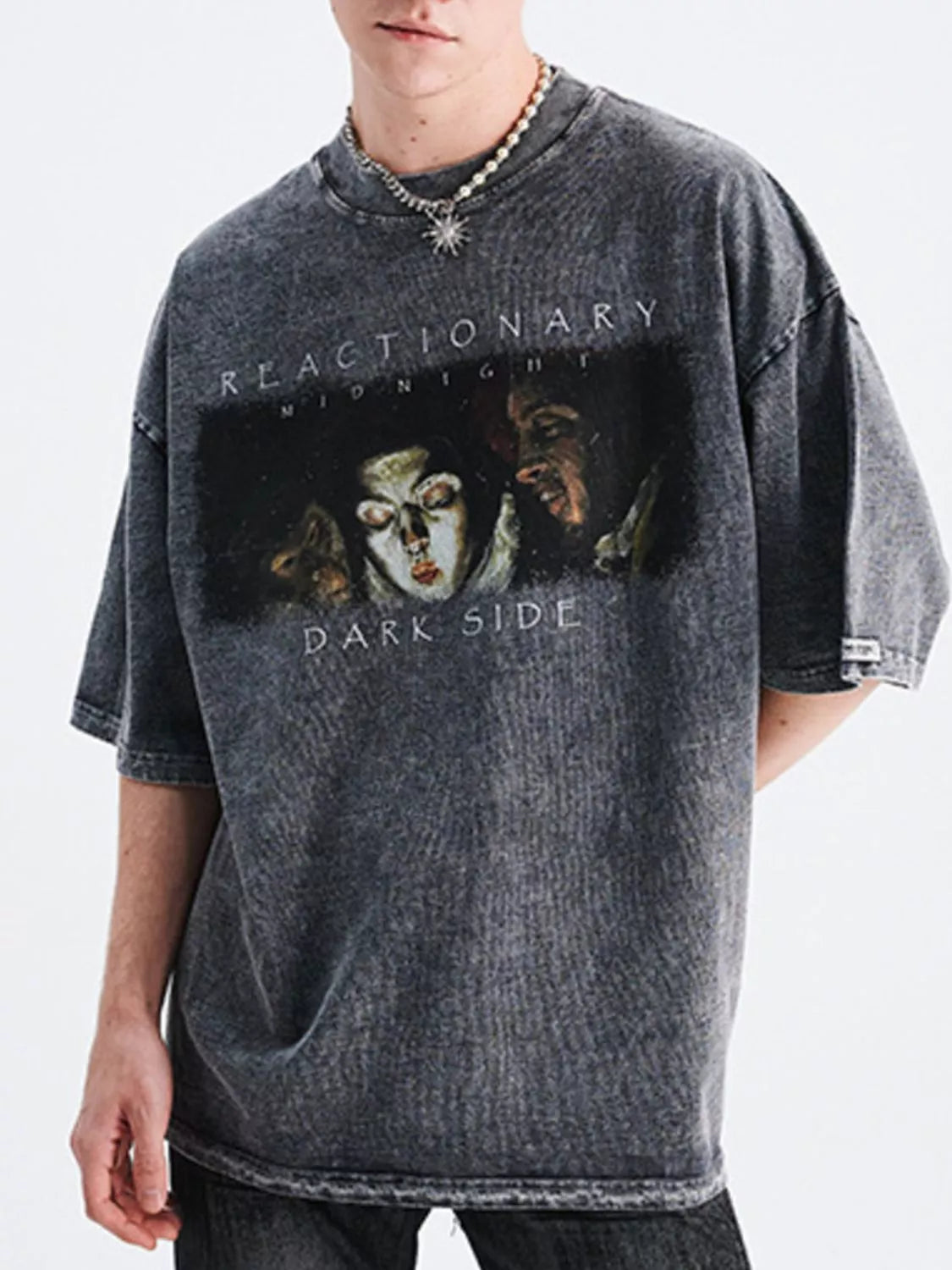 Men's Graphic Round Neck Short Sleeve T-Shirt