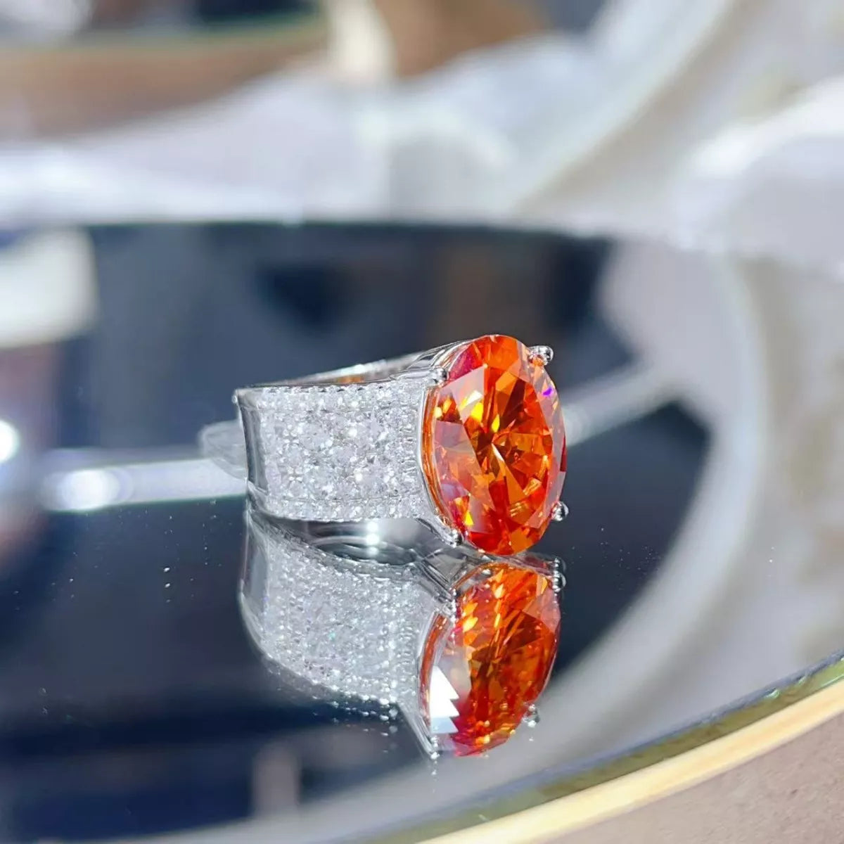 8 Carat Moissanite 925 Sterling Silver Ring