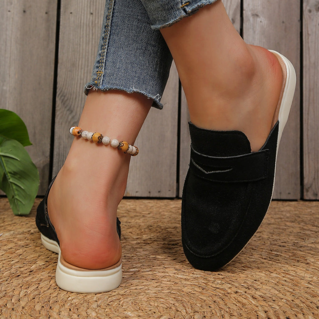 Round Toe Slip-Ons