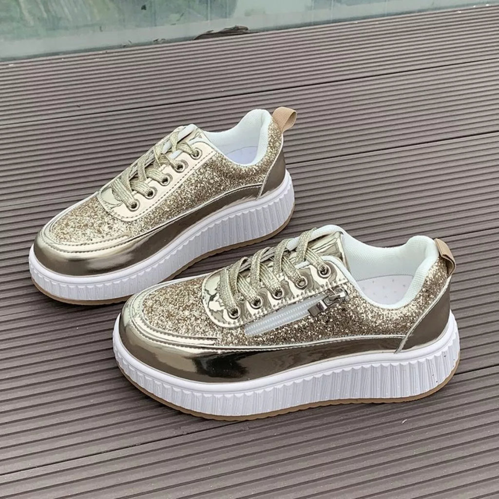 Lace Up Platform Sneakers