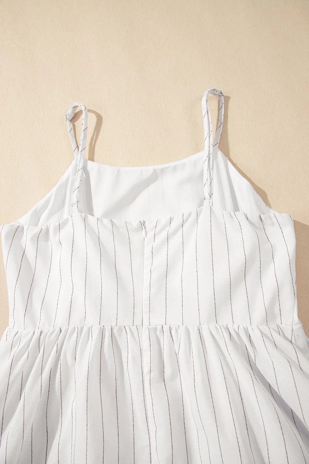 Stripe Square Neck Cami Dress with Pockets