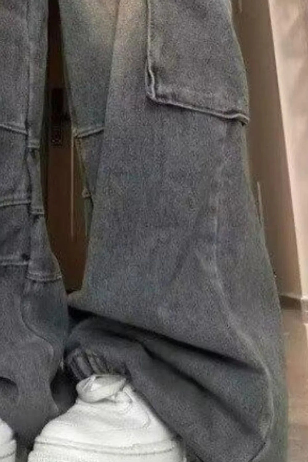 Men's Plus Size Wide Leg Cargo Jeans