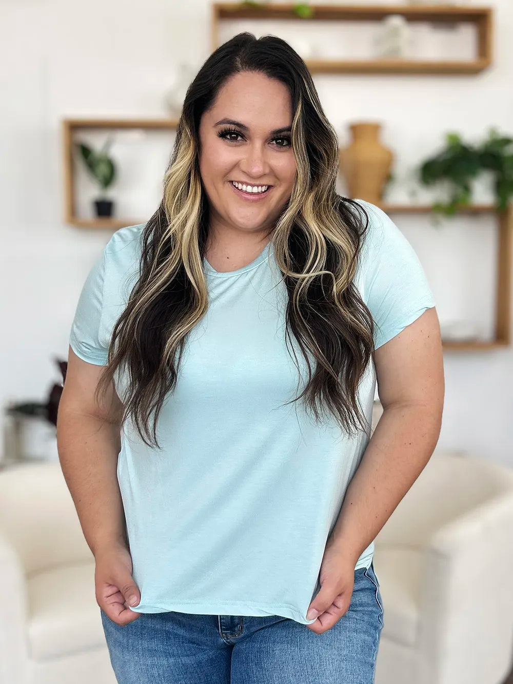 Basic Bae Bamboo Full Size  Round Neck Short Sleeve T-Shirt Plus Size