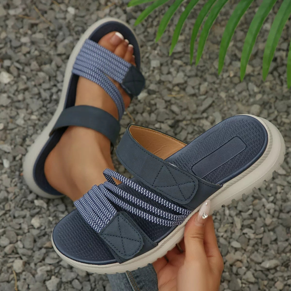 Open Toe Adjustable Strap Sandals