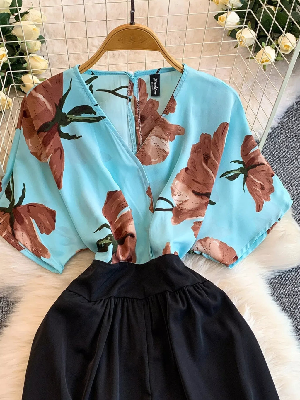 Printed Wide Leg Jumpsuit
