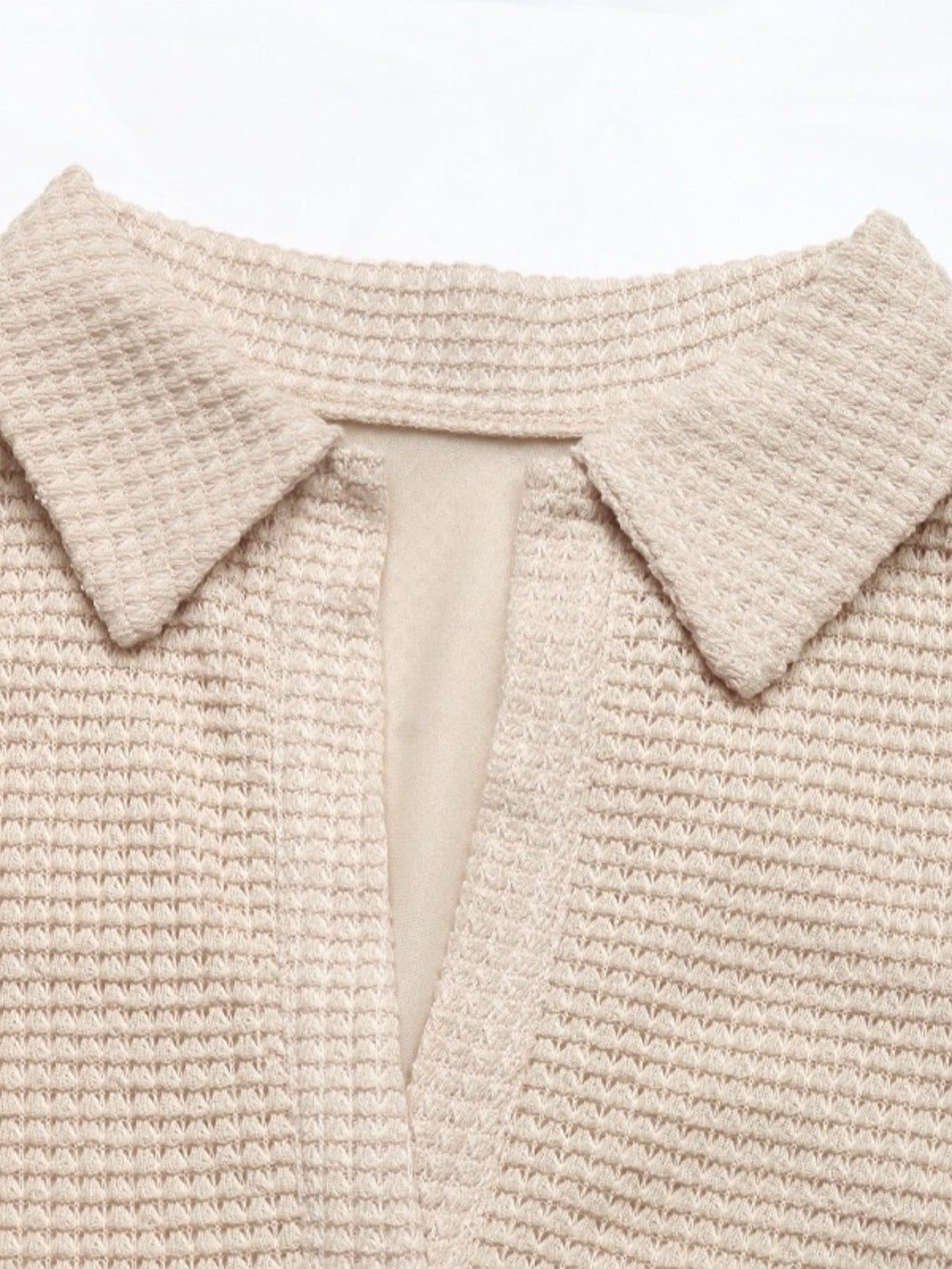 Textured Knit Bubble Hem Mini Dress