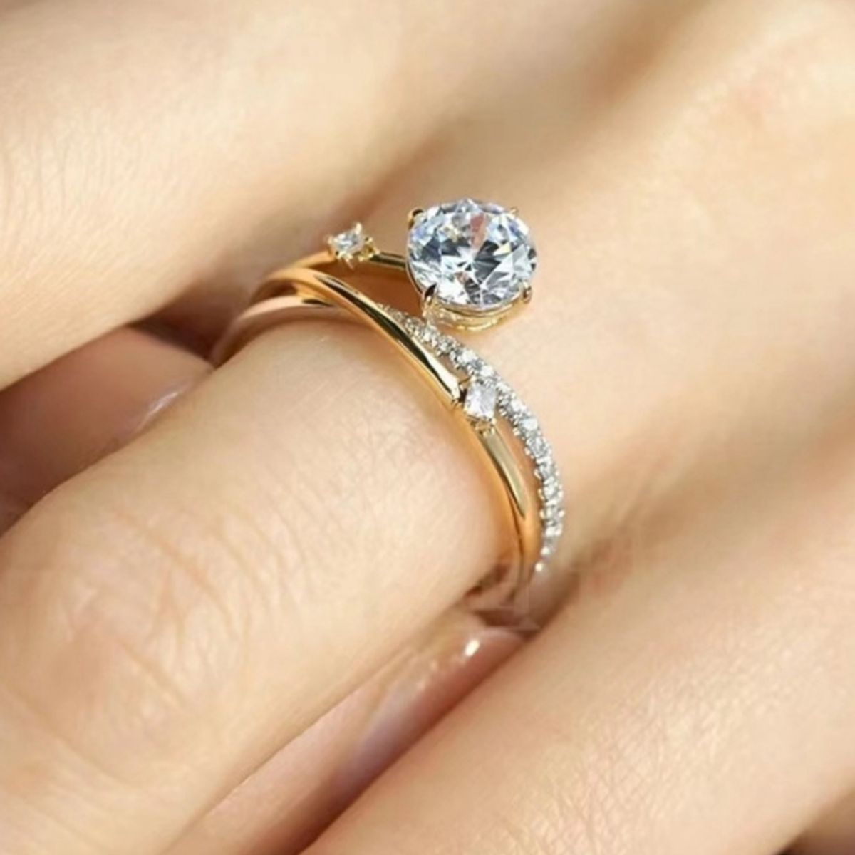 1 Carat 925 Sterling Silver Moissanite Ring