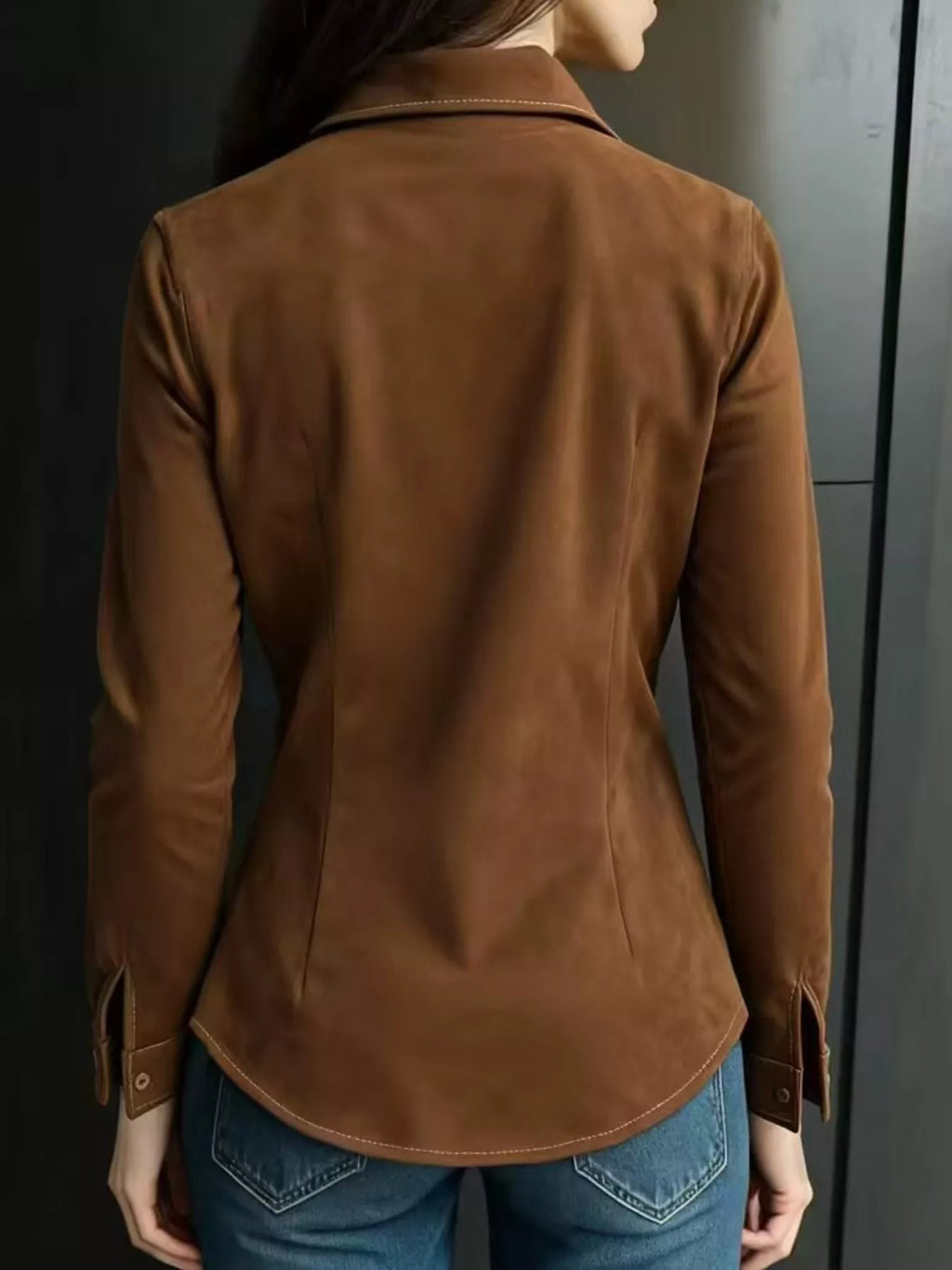 Vintage Button-Down Long Sleeve Shirt