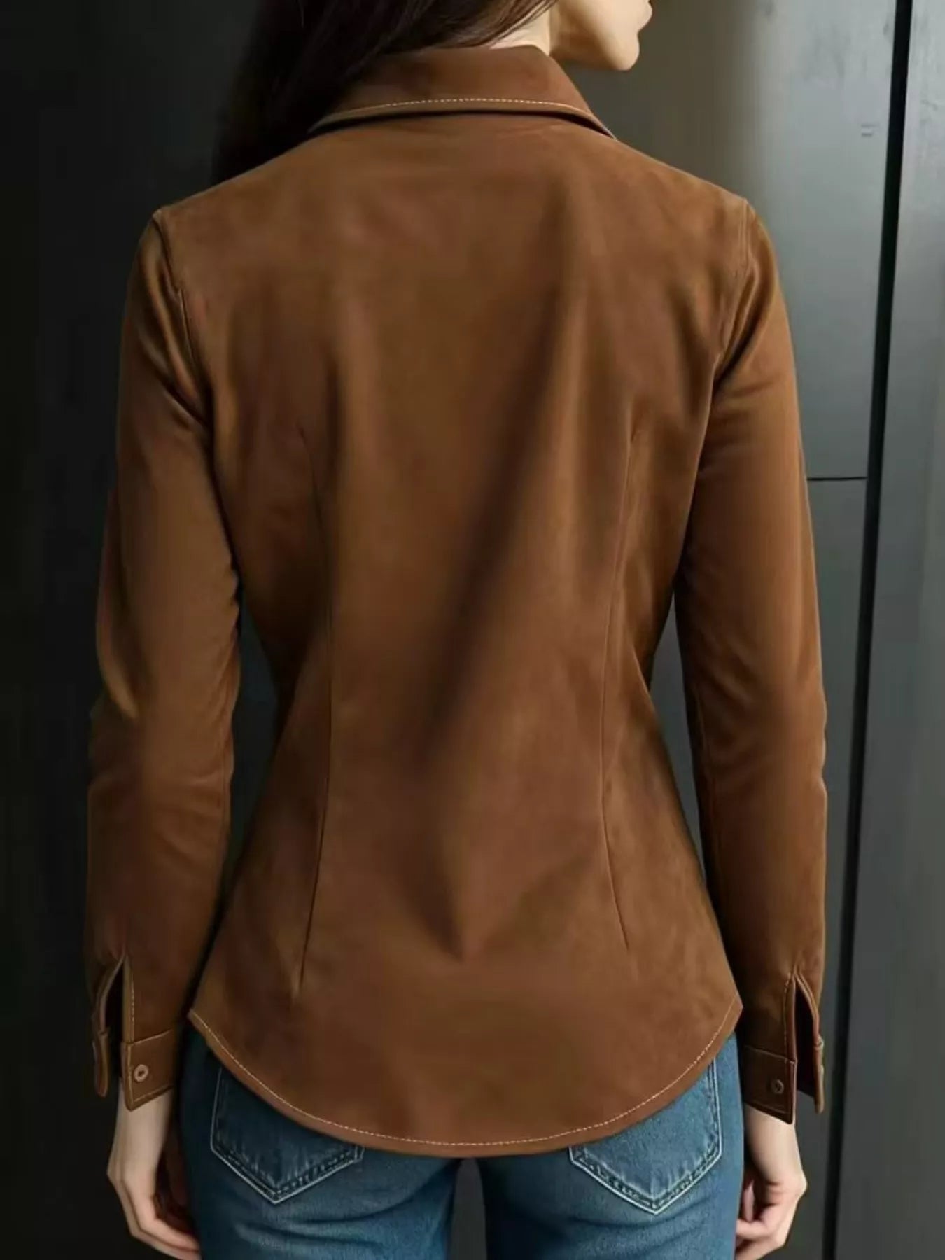 Vintage Button-Down Long Sleeve Shirt
