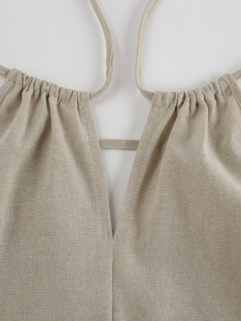 Cutout Tank and Wide Leg Pants Set