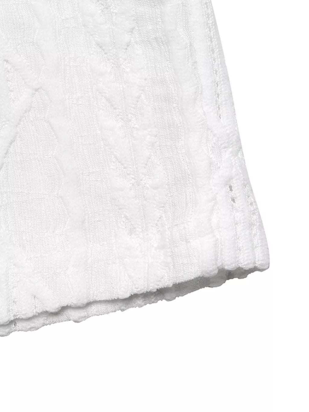 Textured Bow Back Knit T-Shirt