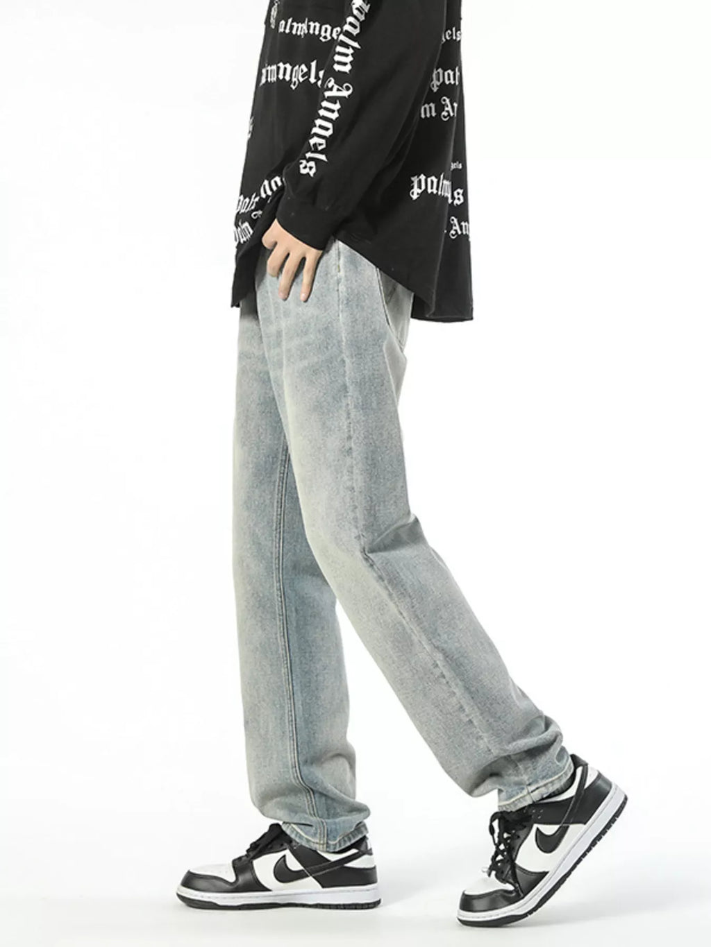 Men's Vintage Wash Loose Fit Jeans