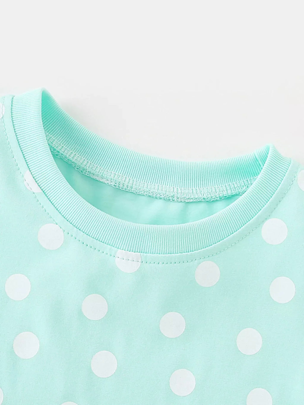 Children's Cute Ice Cream Applique Polka Dot Dress