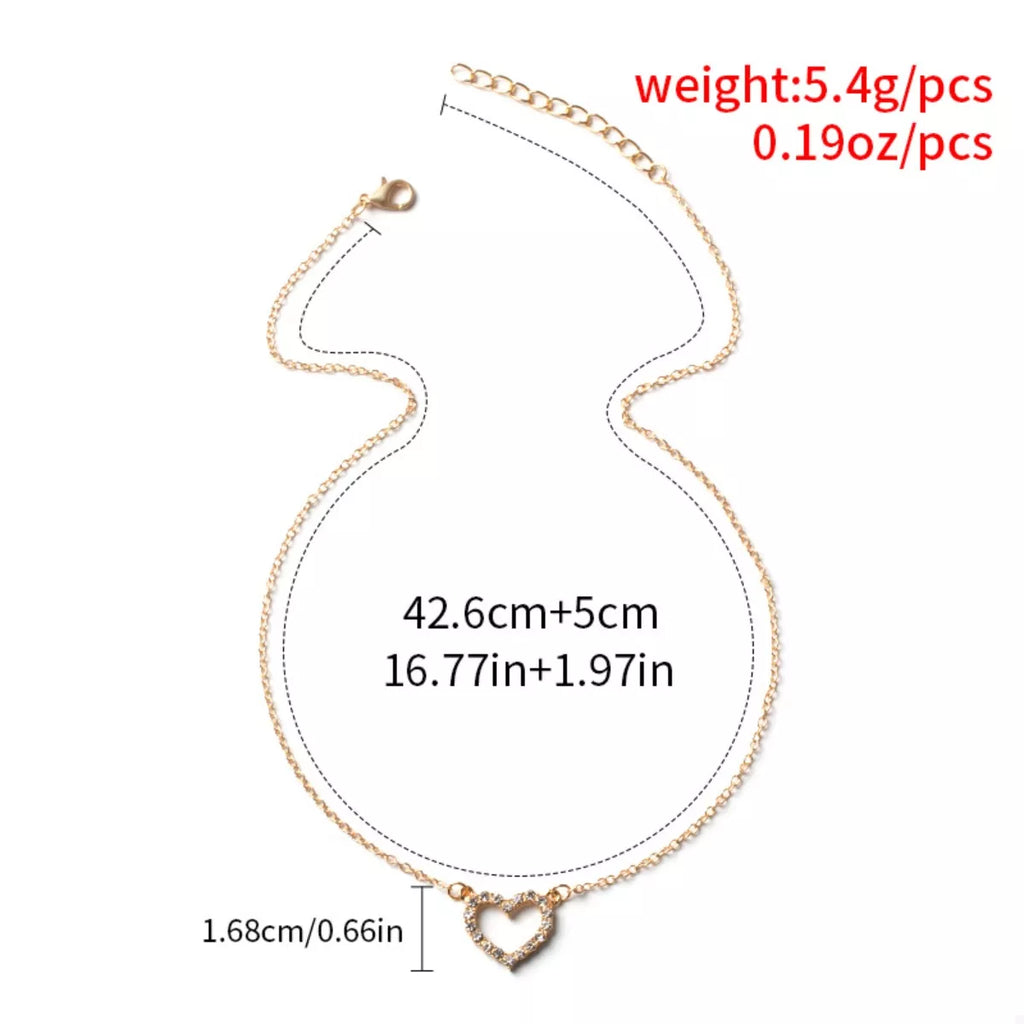 18K Gold-Plated Heart Necklace
