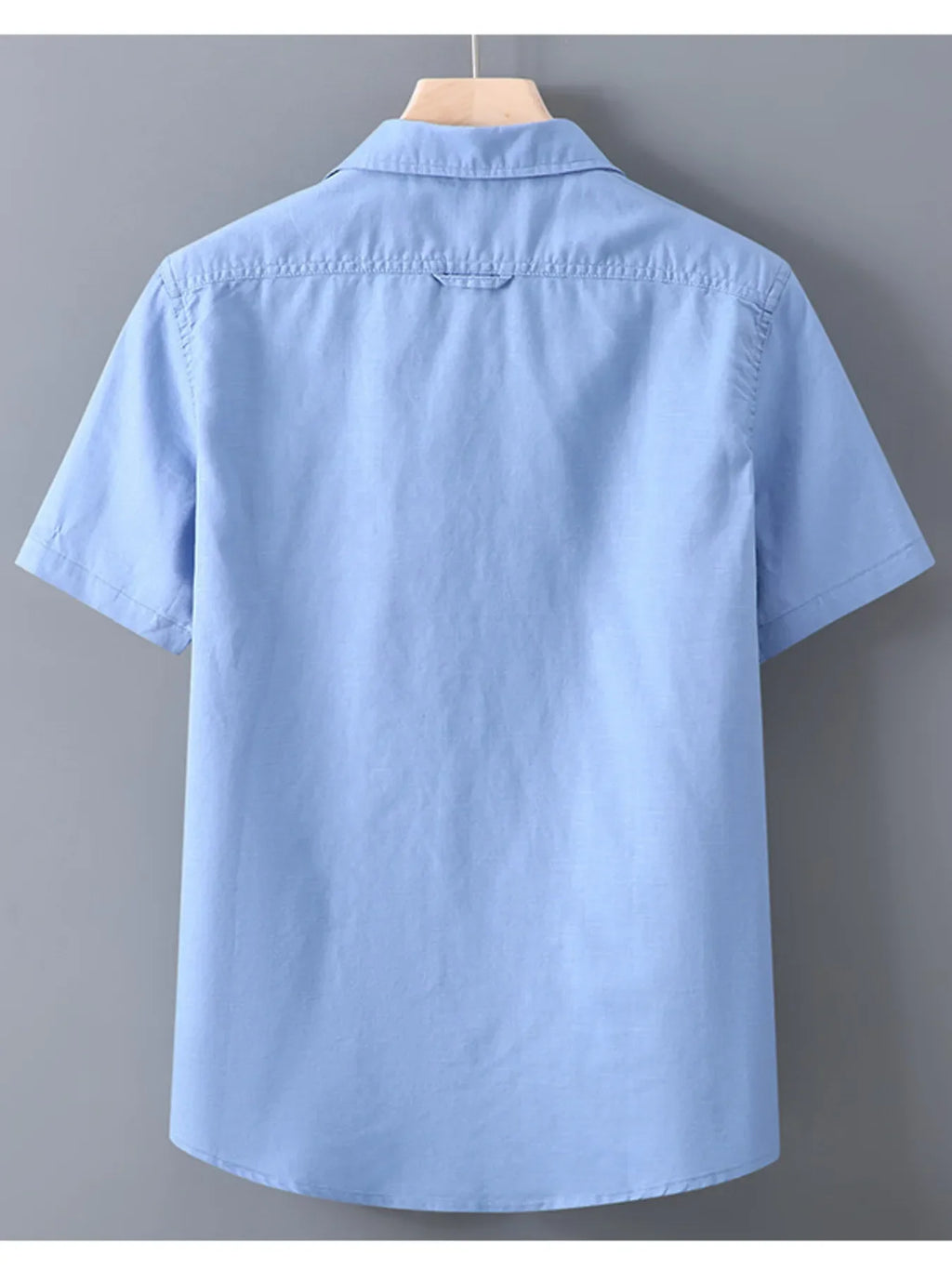 Men's Plus Size Short Sleeve Button-Up Casual Shirt