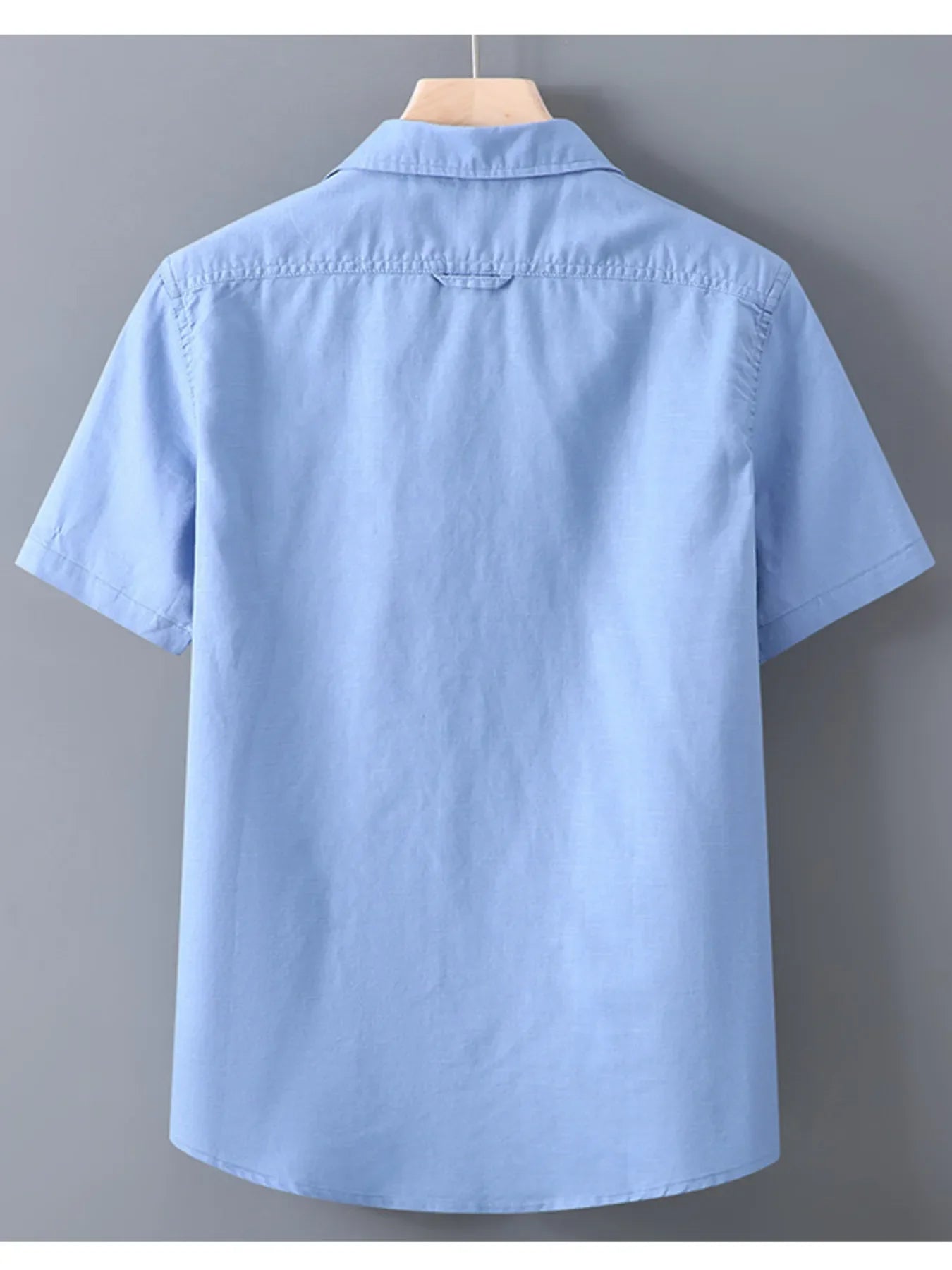 Men's Plus Size Short Sleeve Button-Up Casual Shirt
