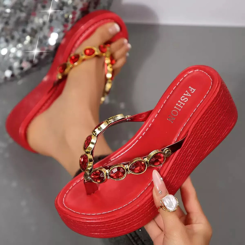 Toe Post Wedge Sandals