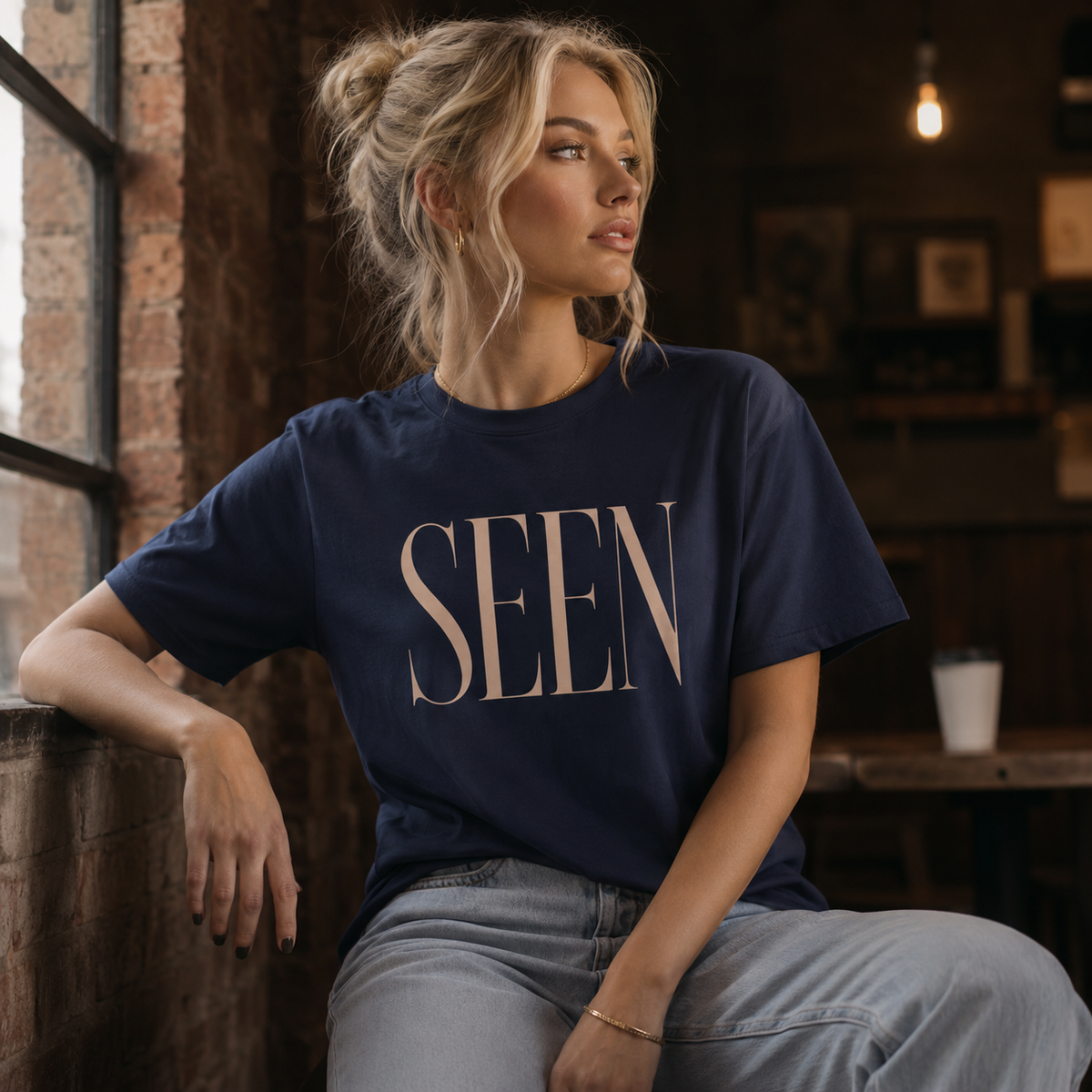 SEEN Premium Graphic Tee | Minimalist Luxury Streetwear Shirt | Identity & Self Worth Apparel