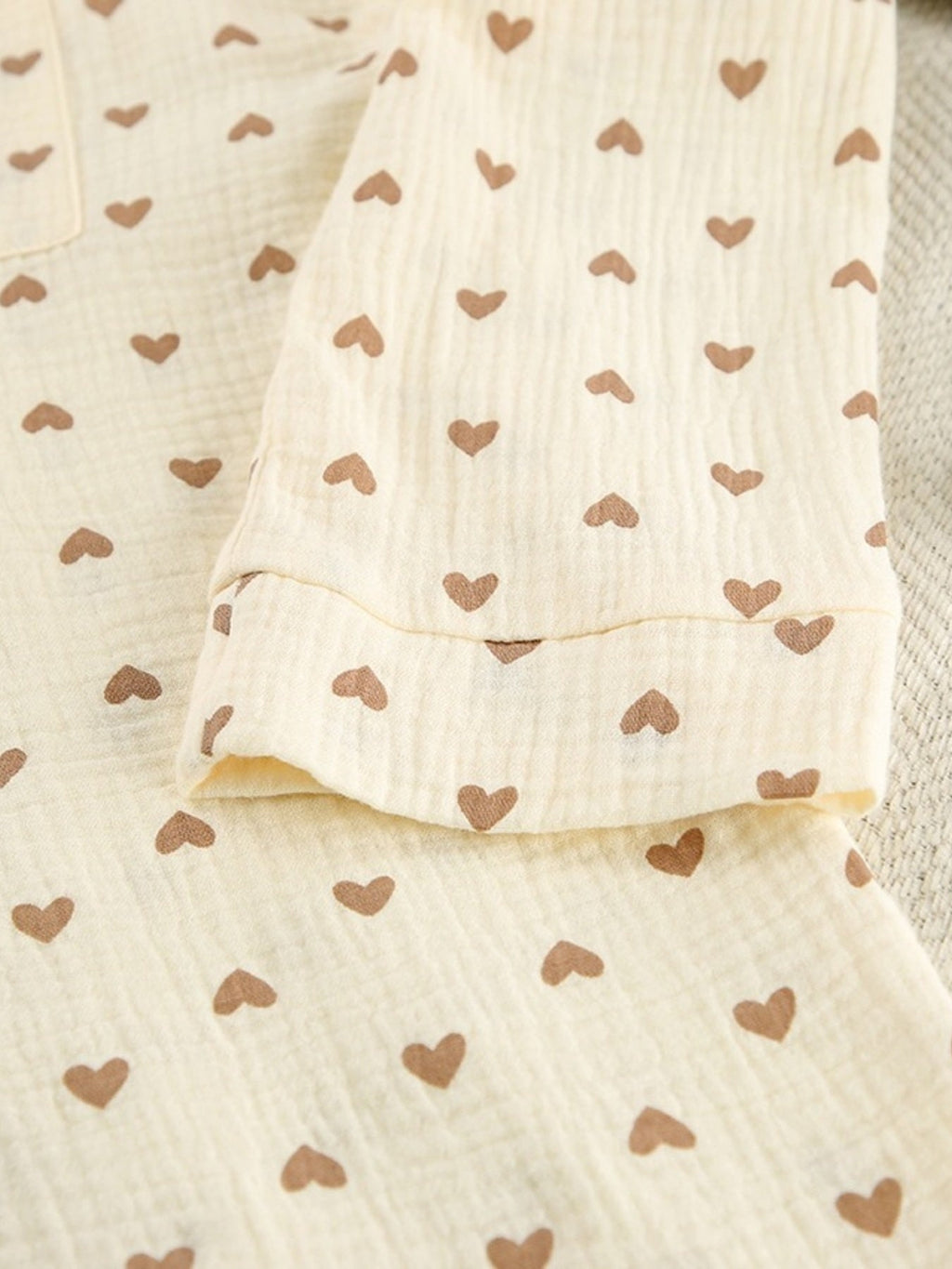 Heart Print Three-Piece Lounge Set