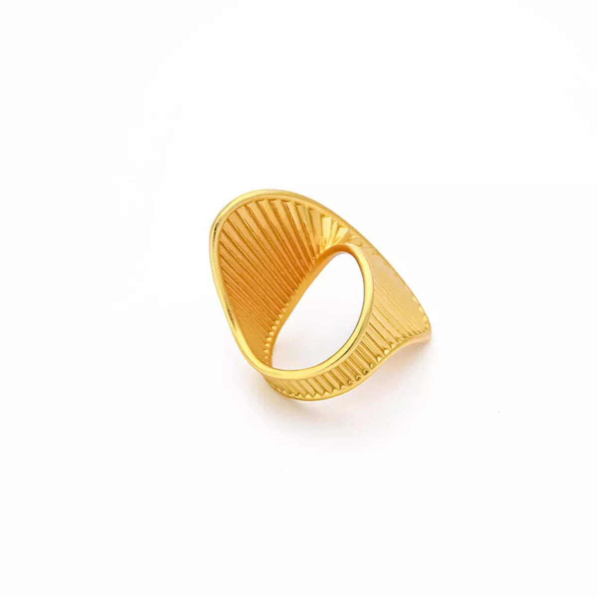 Irregular Twisted Texture Ring