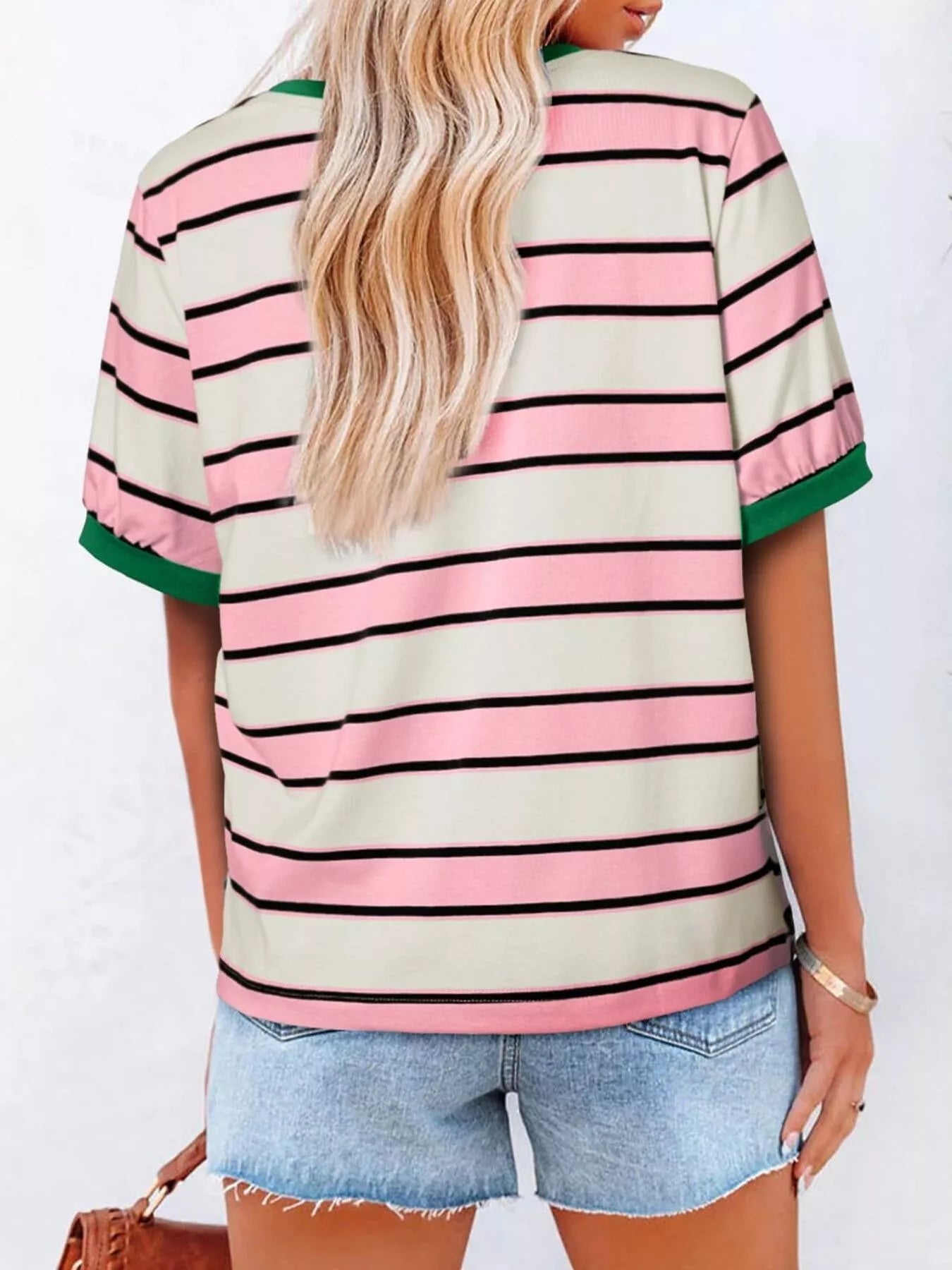 Striped Crew Neck T-Shirt