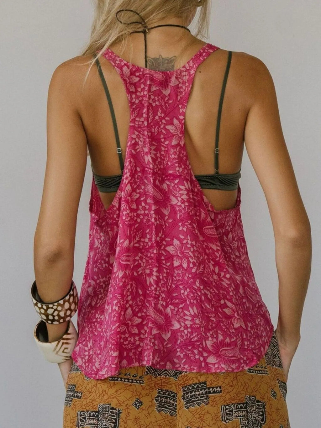 Printed Scoop Neck Tank