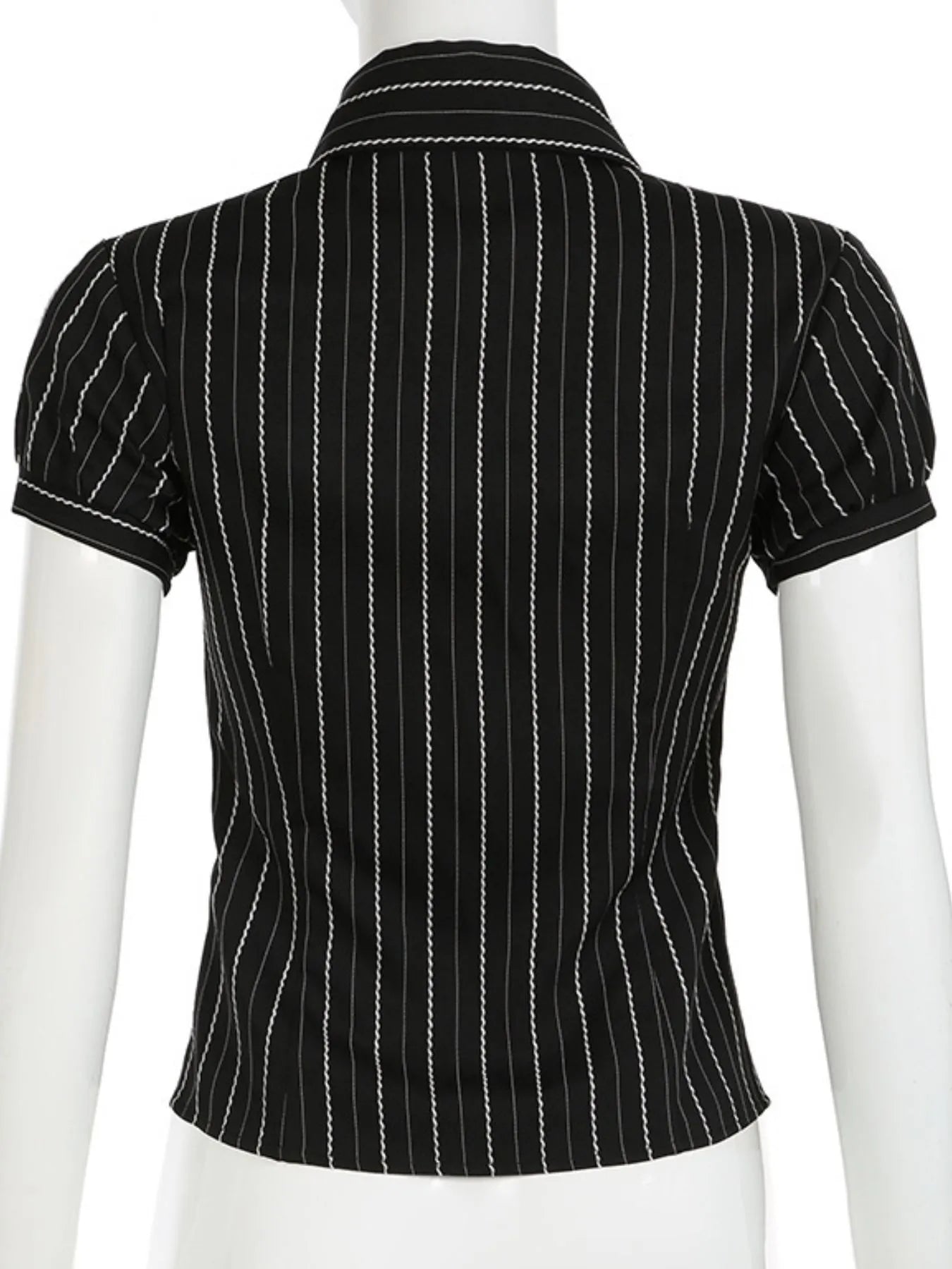 Striped Button-Down Collared Neck Shirt