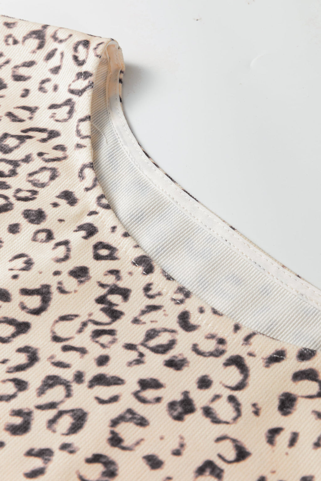 Leopard Side Tie Sleeveless Top