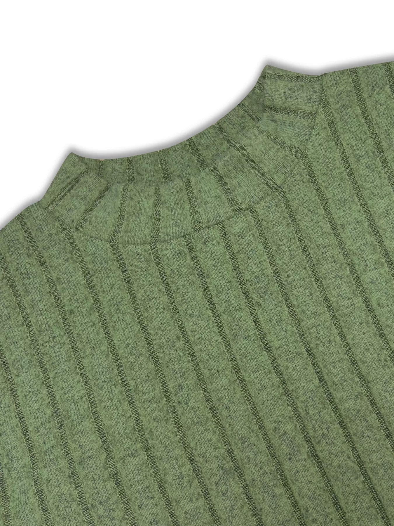 Ribbed Knit Long Sleeve Midi Dress