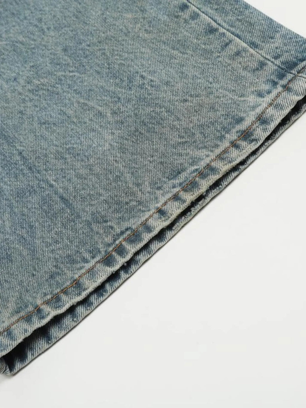 Men's Distressed Wide Leg Jeans