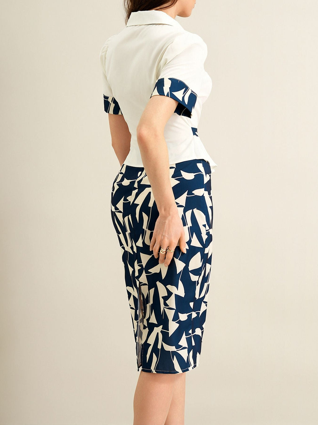 Short Sleeve Top and Skirt Set