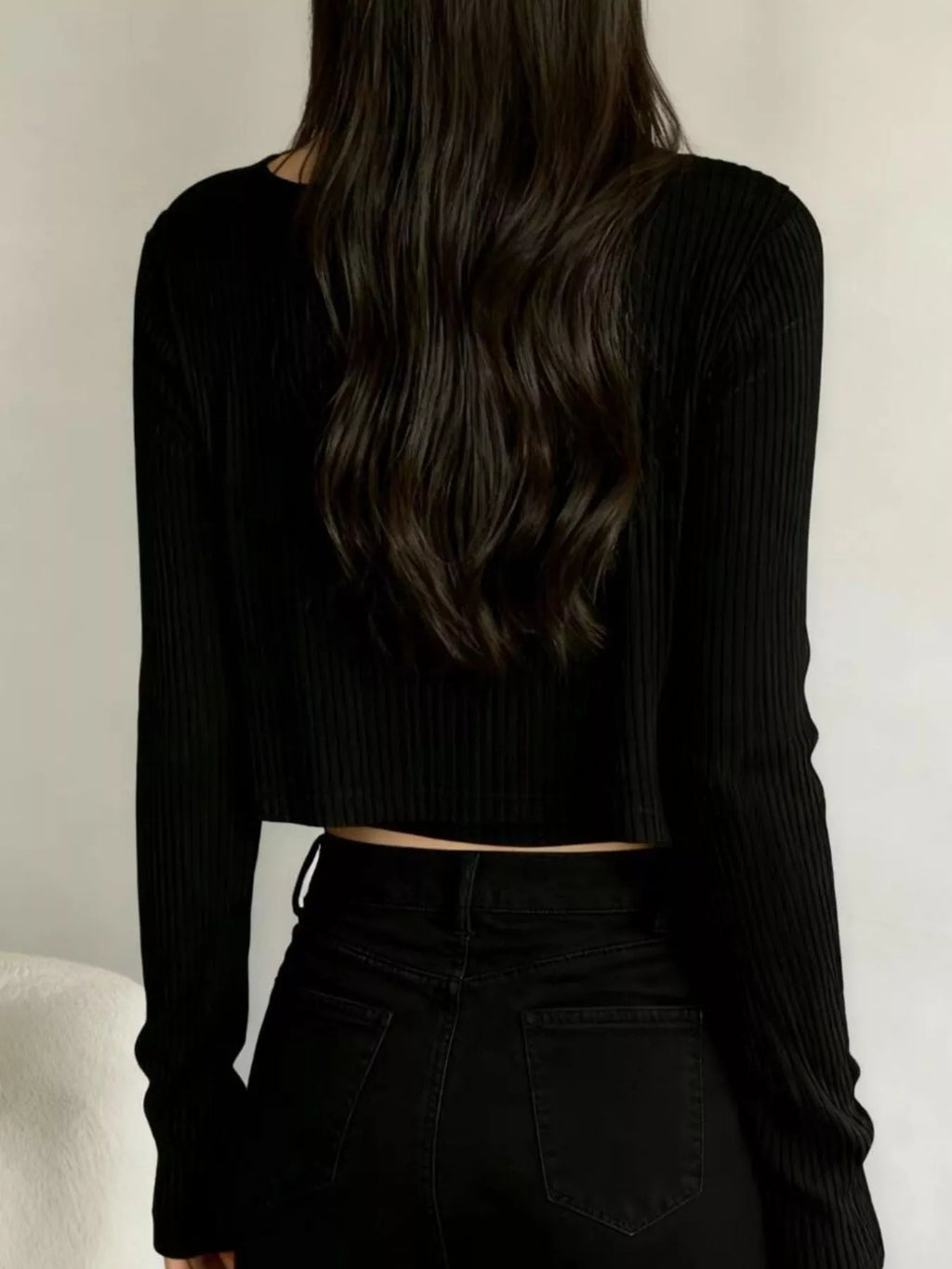 Ribbed Knit Cardigan & Tank Top Set
