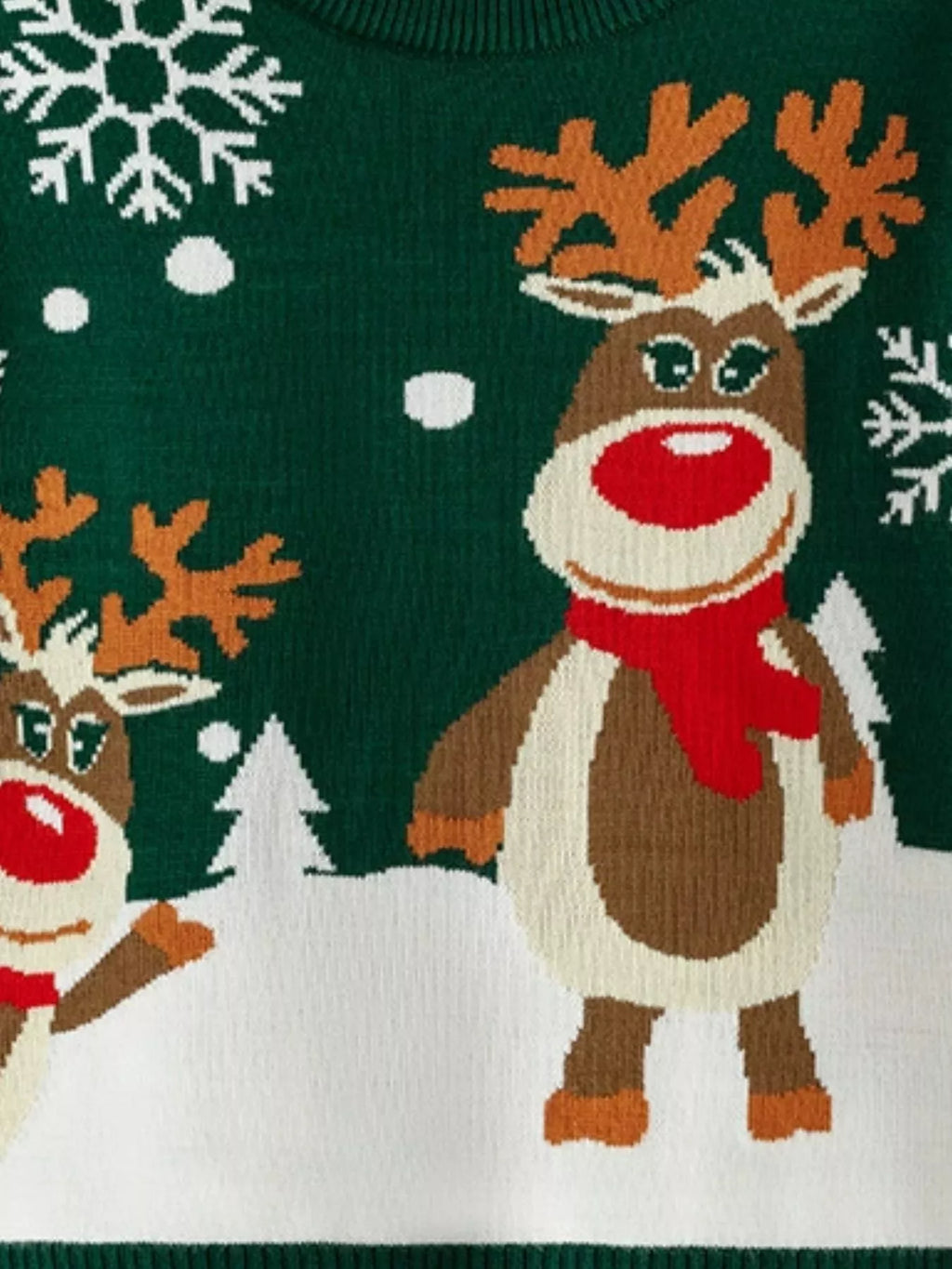Children's Christmas Tree Round Neck Sweater