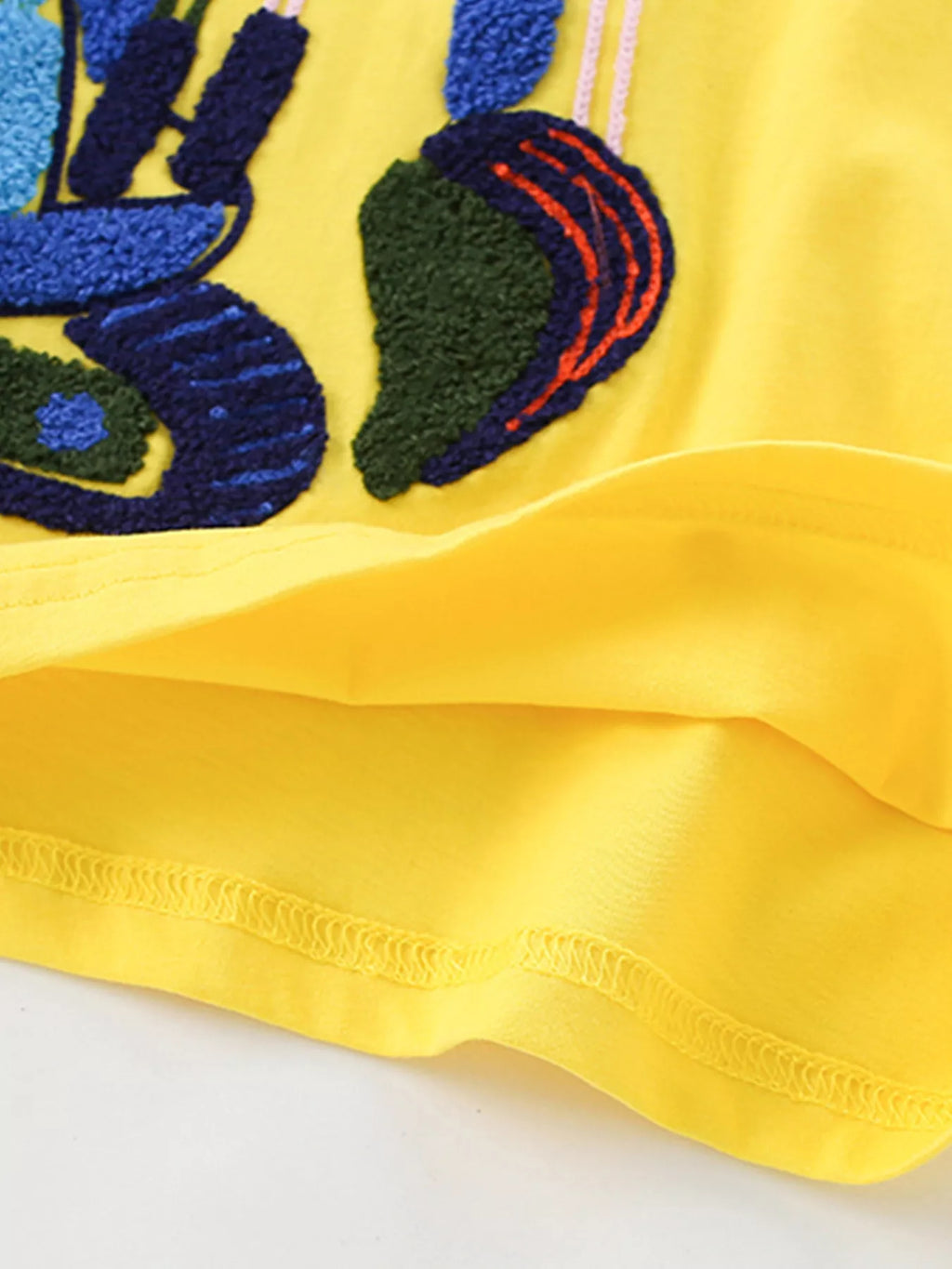 Children's Excavator Patch Short Sleeve T-Shirt