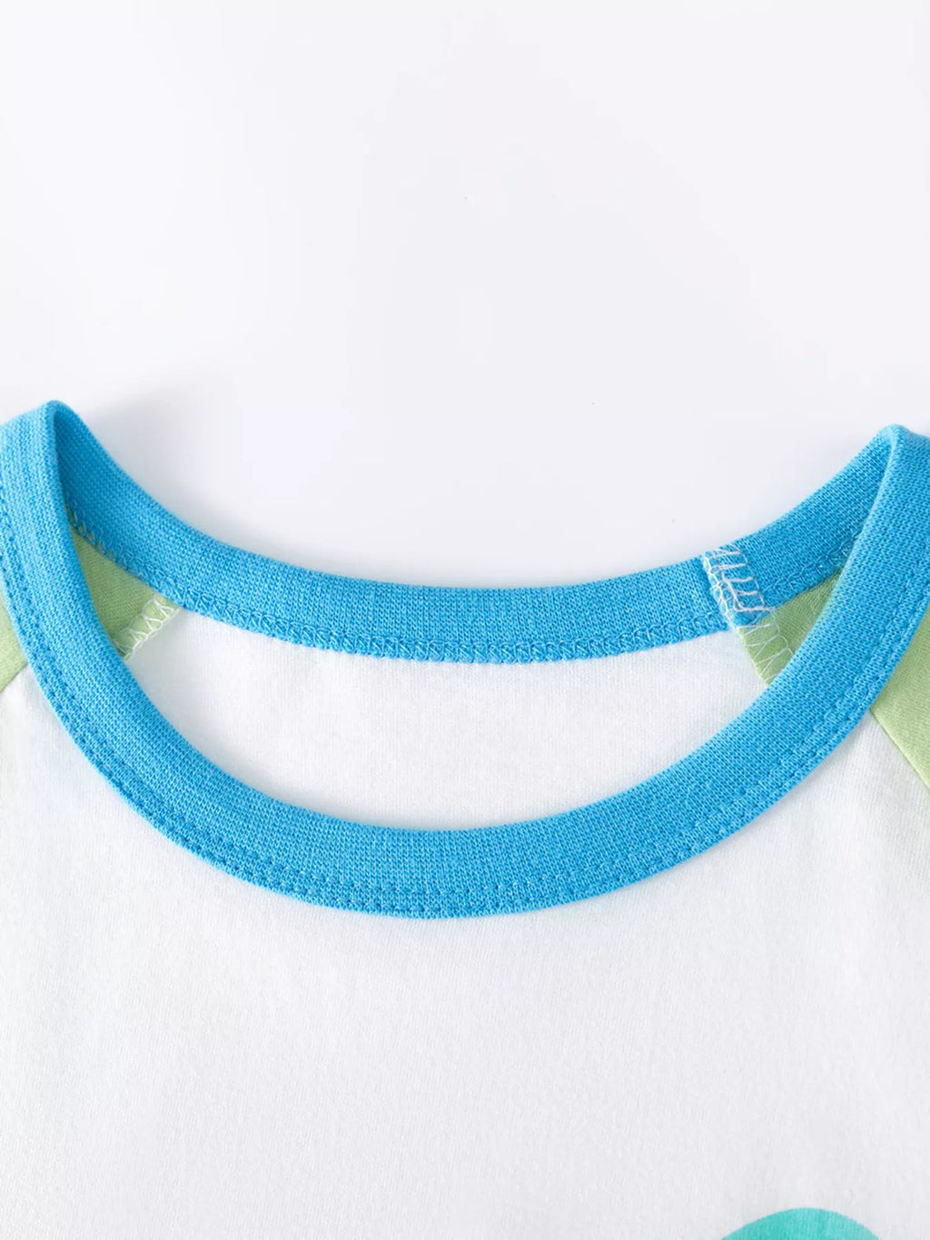 Children's Excavator Round Neck Top and Shorts Set