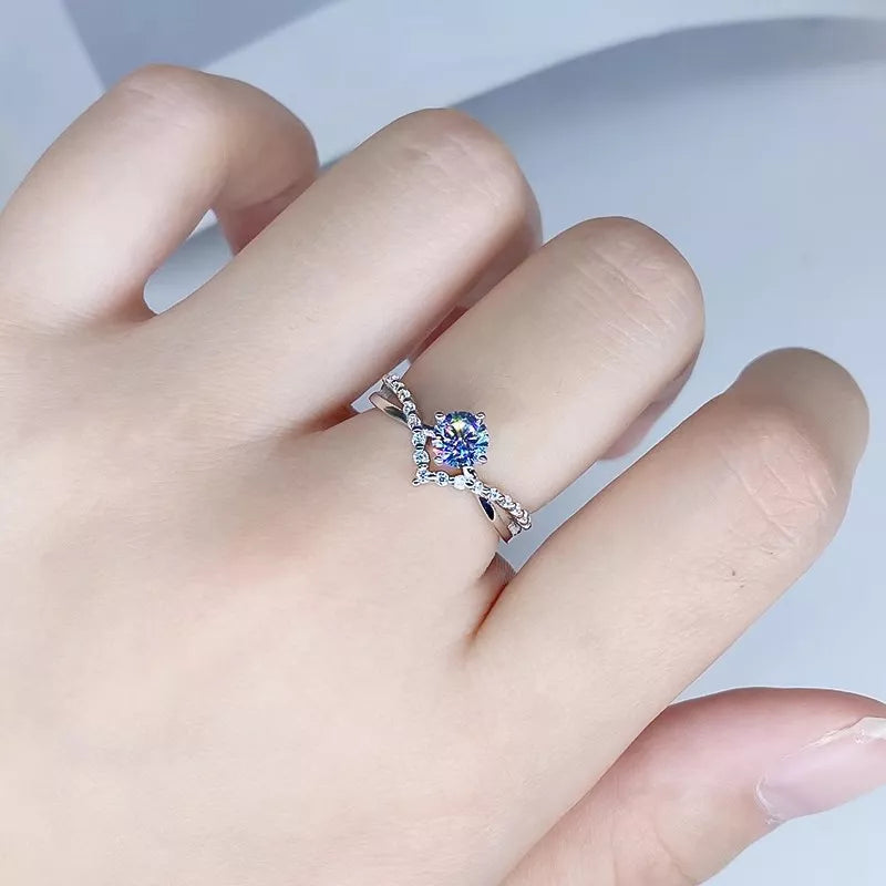 Moissanite 925 Sterling Silver Ring