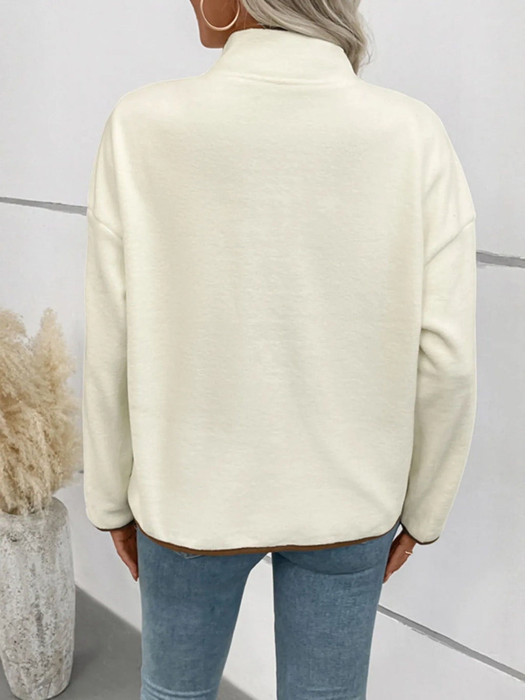 Snap Down Long Sleeve Jacket