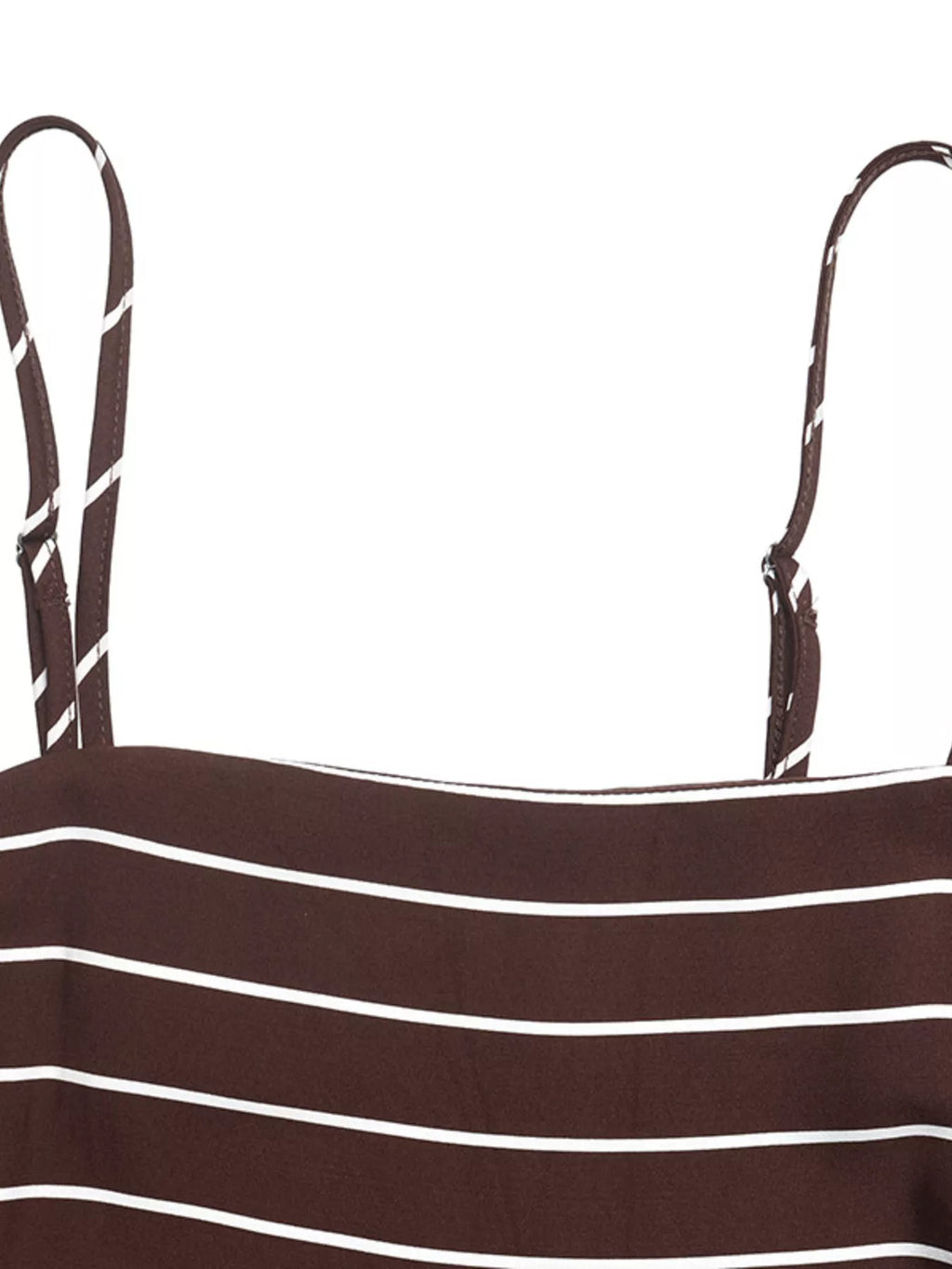 Striped Print Spaghetti Strap Maxi Dress
