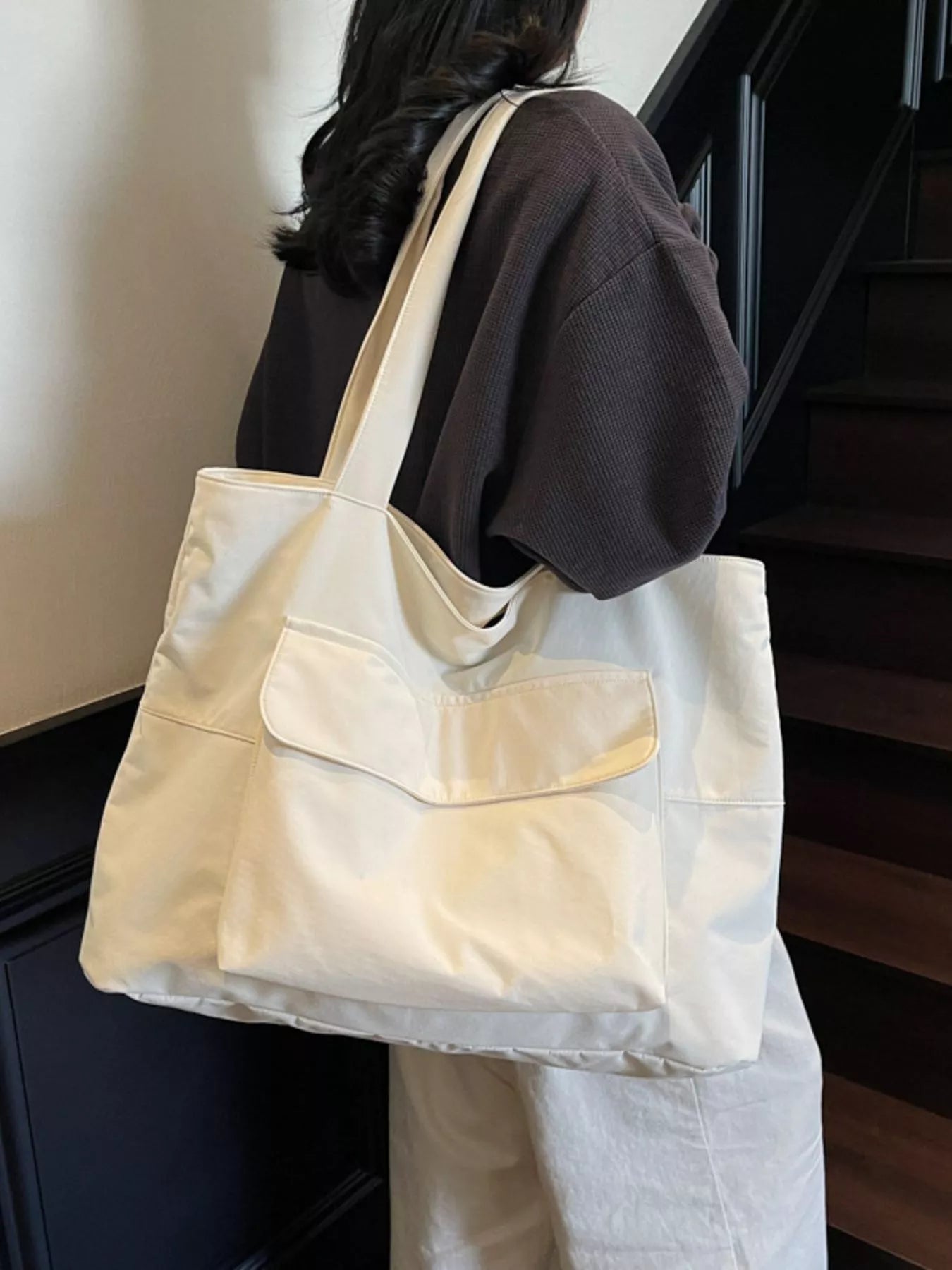 Lightweight Nylon Shoulder Bag