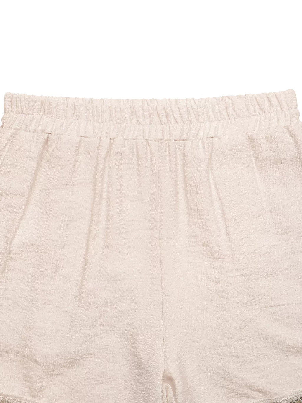 Shell Trim Elastic Waist Shorts