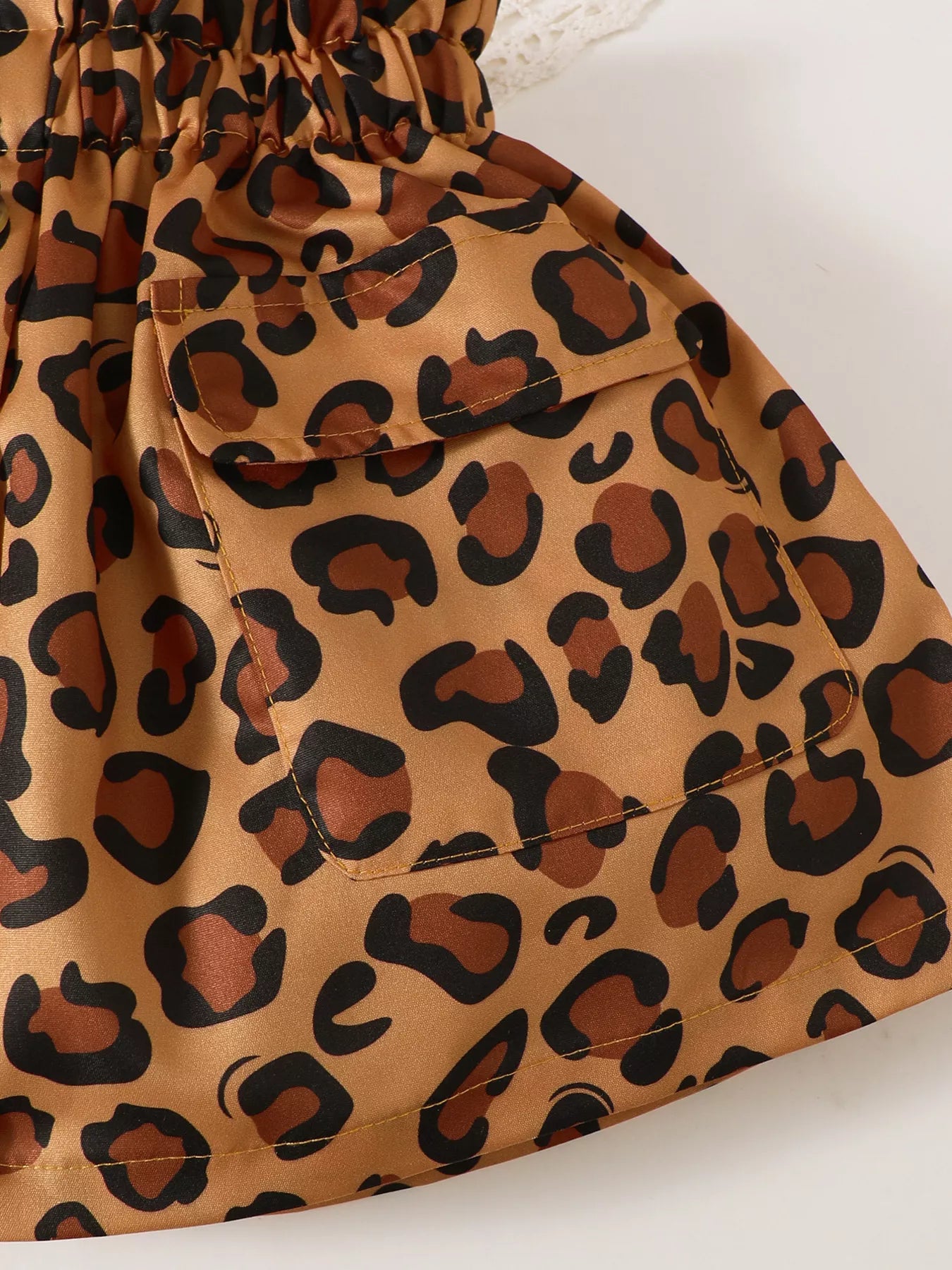 Children's Leopard Graphic Tee & Skirt Set