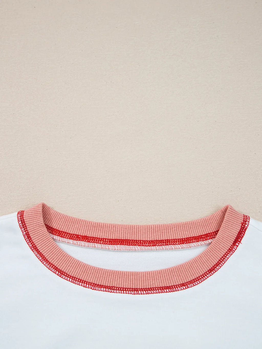 Stripe Color Block Contrast Stitching Oversize Sweatshirt