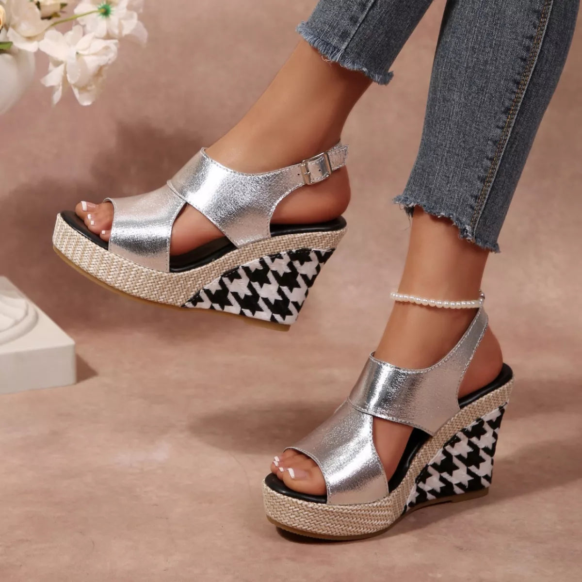 Open Toe Wedge Sandals