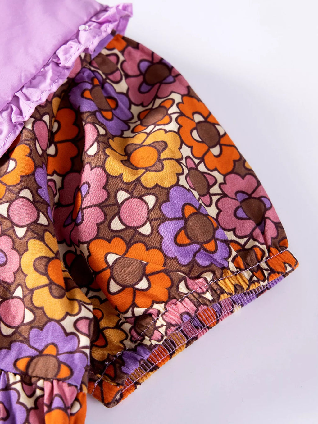 Children's Floral Print Peter Pan Collar Dress