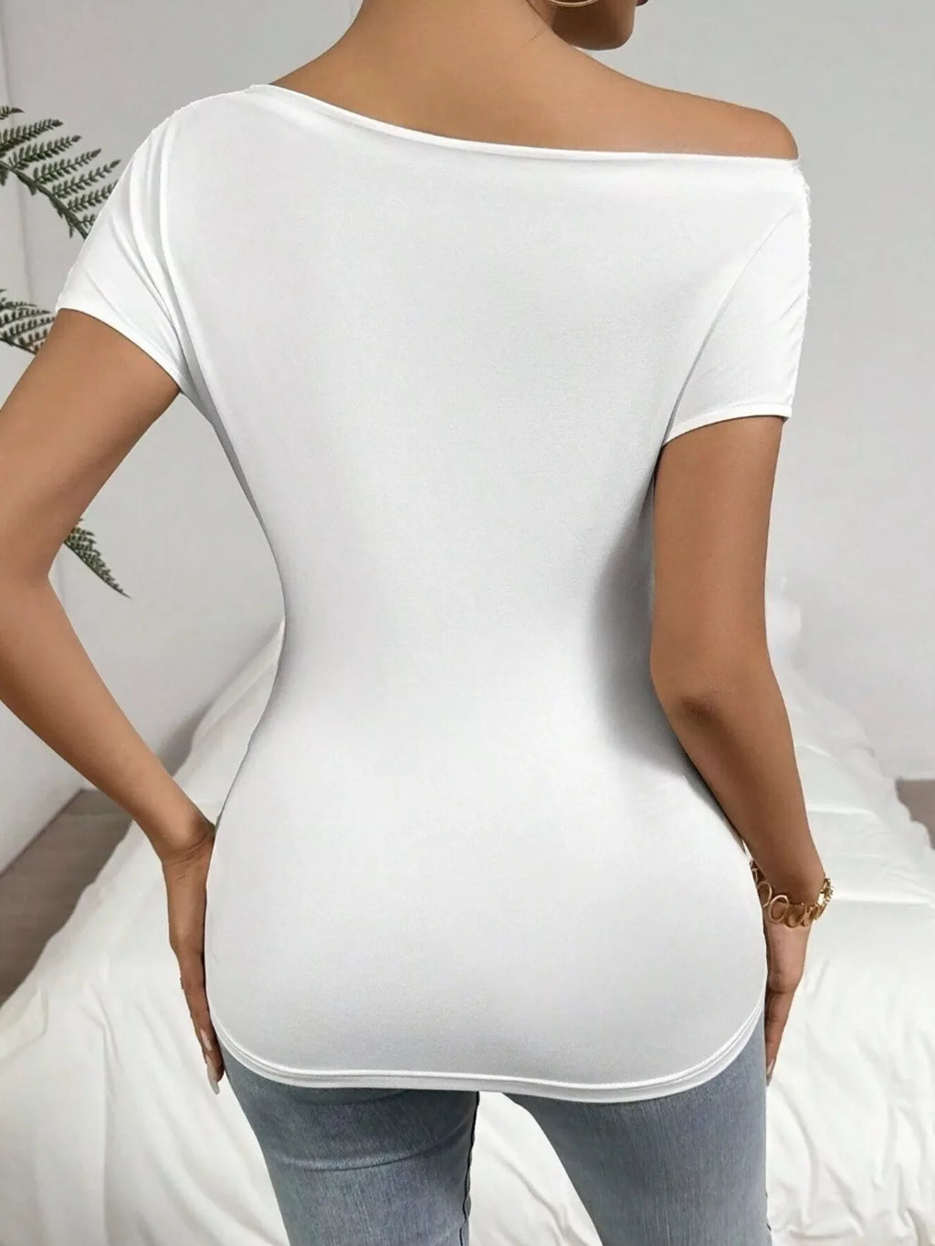 Cross-Wrap Slim Fit Top