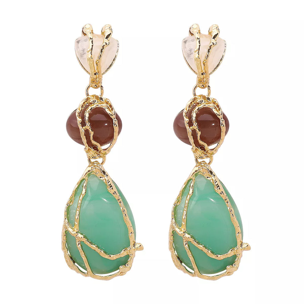 18K Gold-Plated Teardrop Earrings